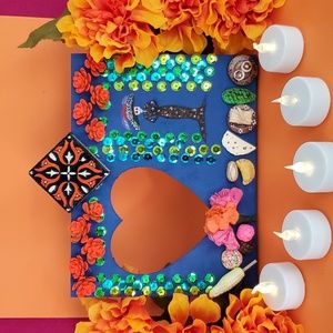 139◼️ Dia De Los Muertos Frame 🌼🇲🇽🌹